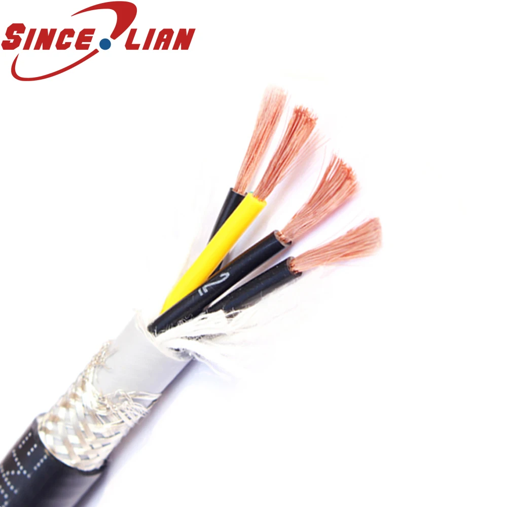 

TRVVP8*0.5/0.75MM2 Pure National Standard Flexible Cable CNC Cable Drag Chain Shielded Cable Oil-Resistant For CNC Machine Wire