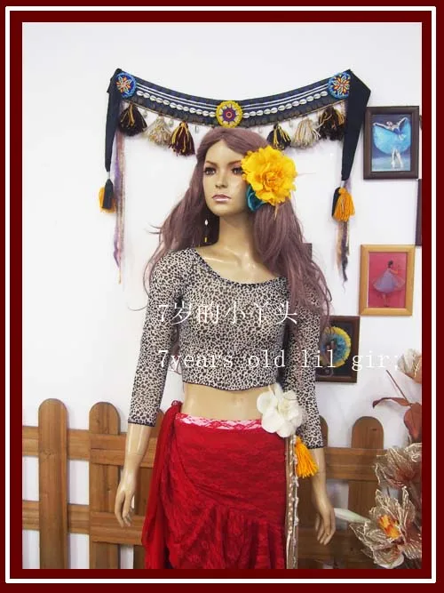 

Transparent thin belly danc top CUE01-06