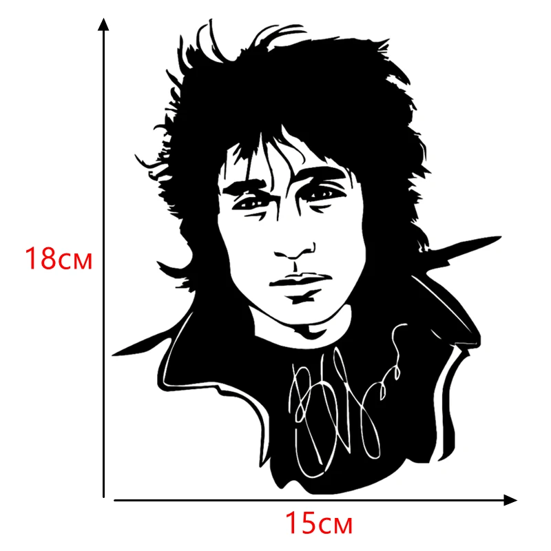 CS-883#15*18см наклейки на авто Виктор Цой водонепроницаемые наклейки на машину наклейка для авто автонаклейка стикер этикеты винила наклейки стайлинга автомобилей украшения