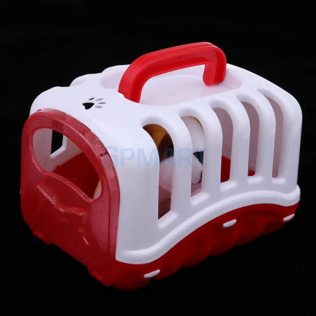 Dollhouse Nursery Room Baby Simulation Animal Carrier Pet Cage Model Furniture for MellChan 9-11inch Reborn Doll Playset Toy