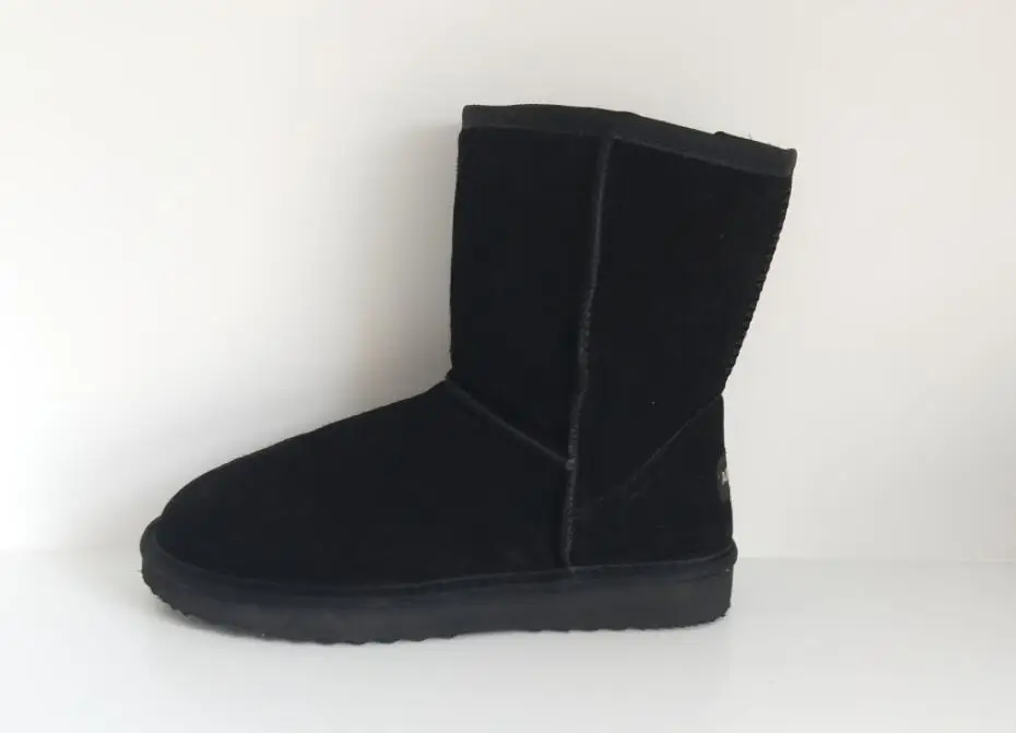 Австралийский бренд, стиль, кожаные зимние сапоги для девочек и мальчиков, теплая обувь, детская зимняя обувь, теплые плюшевые детские сапоги, EUR21-34