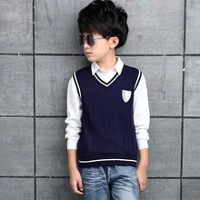 Осенне-зимний свитер для мальчиков Детский свитер детская одежда детская трикотажная одежда подходит для роста от 100 до 160 см 910