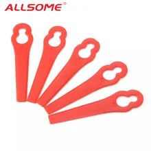 ALLSOME 50 uds, colgantes de plástico de cuchillas de corte para Bosch ART26LI ART26 Accutrim EasyTrim Accu, recortadora de césped para jardín, Timmer HT2079 +