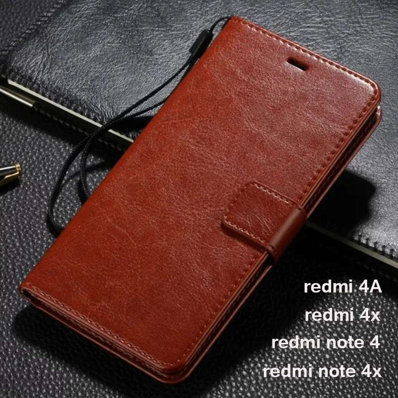 Чехол для Xiaomi Redmi Note 4X4 X Роскошный кошелек чехол из искусственной кожи A 4A Pro Prime