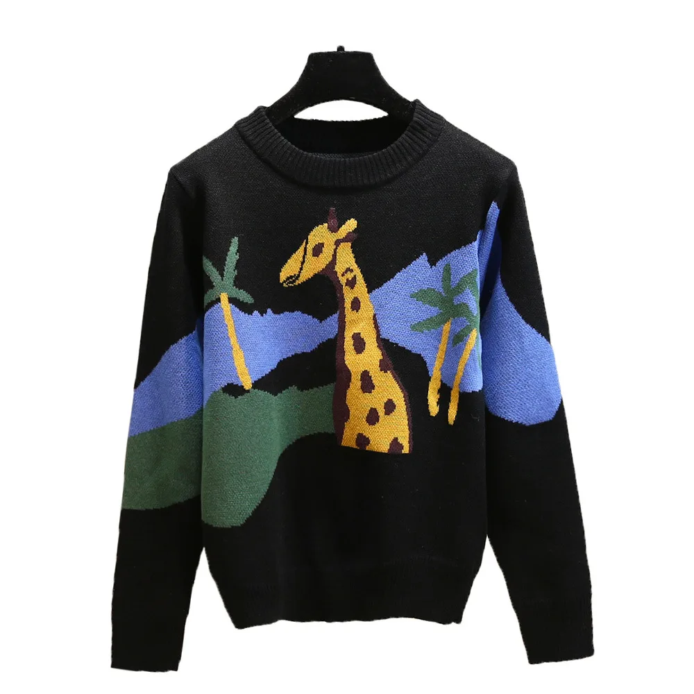 

2018 New Korean Version Net Red Lazy Wind Sweater Female Loose INS Super Long Sleeved Bottoming Knitwear Female Outfist Fall