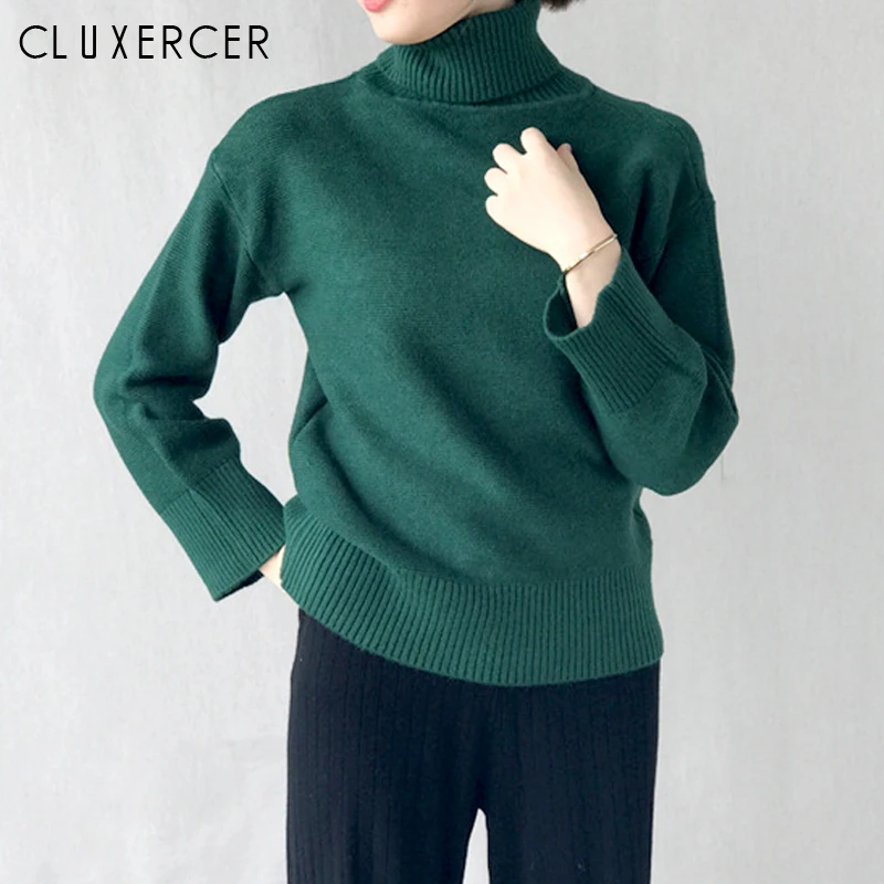 Womens Sweaters 2019 Winter Tops Turtleneck Sweater Women Thin Pullover Jumper Knitted Sweater Pull Femme Swater Para Mujer