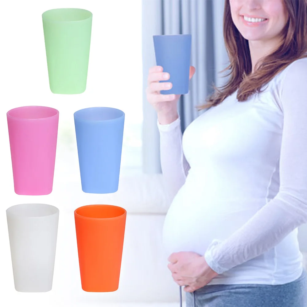 

500ml Silicone Cup Game Boy Tumbler 5 Color Soft Practical Multi-Colour Table Portable Tea Coffee Cups