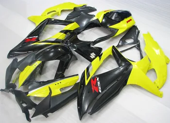 

7gifts For Yellow Black SUZUKI HOT 08-10 GSXR750 2008 2009 2010 GSXR 600 750 GSXR600 K8 08 09 10 Fairing