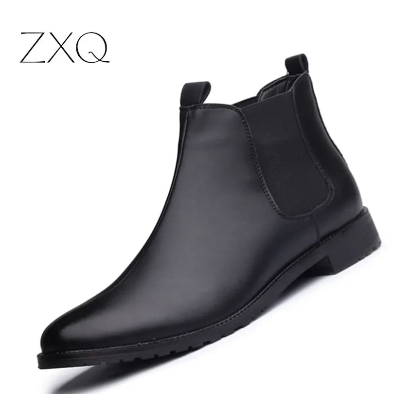 New Arrival font b Men b font Ankle Boots Casual Black Boots font b Men b