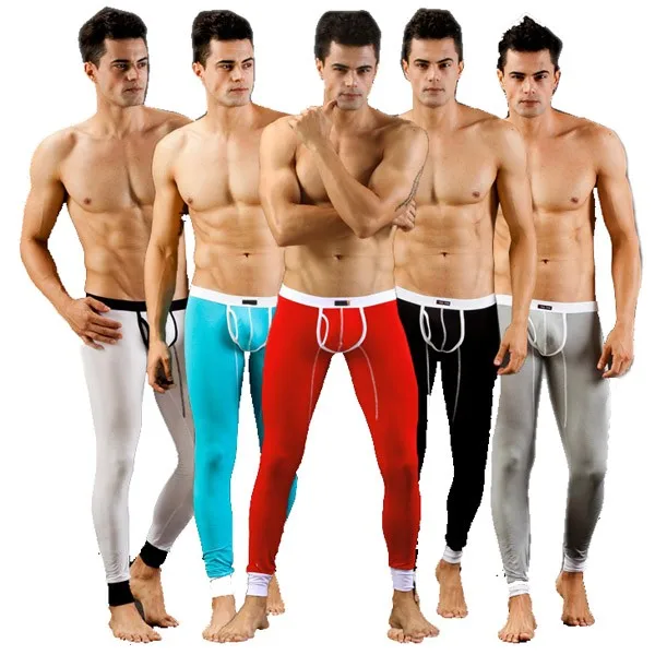 Мужские сексуальные длинные термо кальсоны нижнее белье брюки осень и зима брюки новейшие