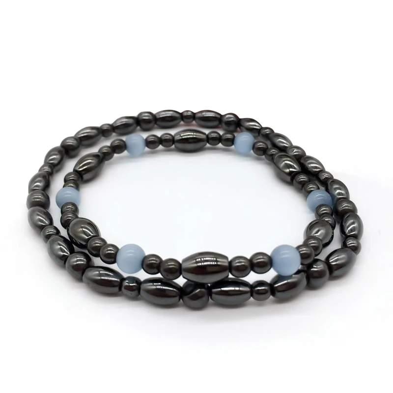 

Biomagnetism Nature Magnetic Bracelet Handmade Beads Natural Stone Health Care Weight Loss Bracelet Wristband DIY Jewerly