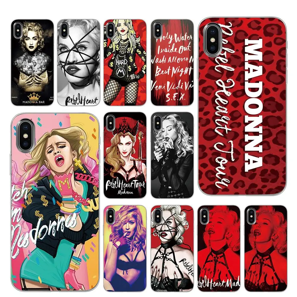 

Madonna Phone Cases for Apple iPhone 5 5S SE 6 6s 7 8 Plus X XS Max XR Cover
