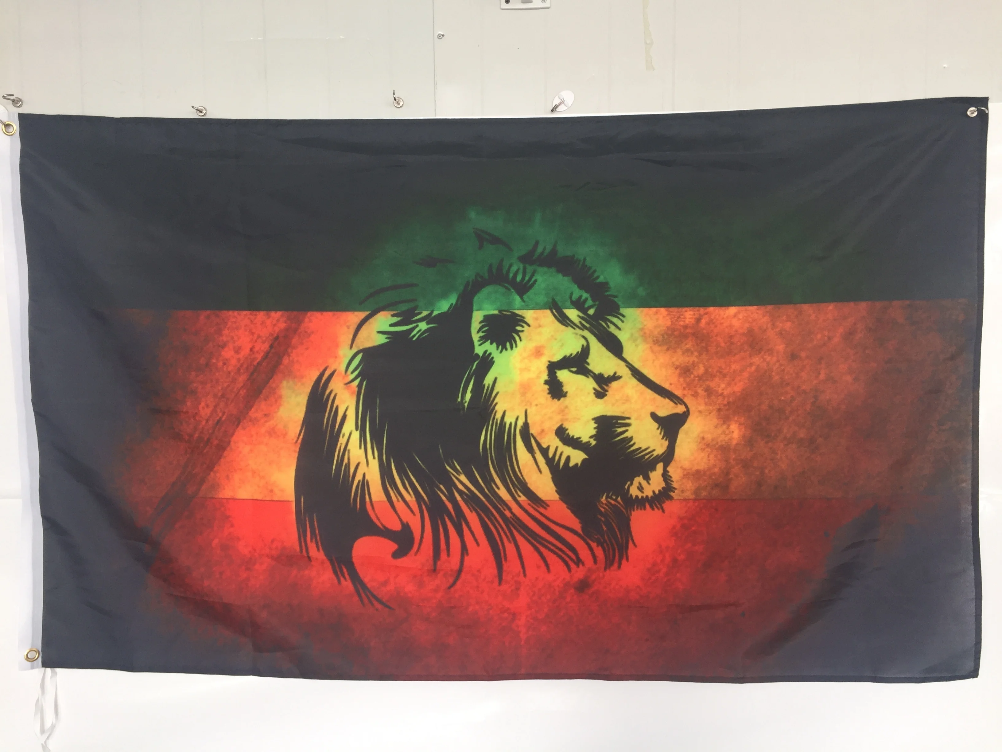 Drapeau reggae avec lion roi – Image 2