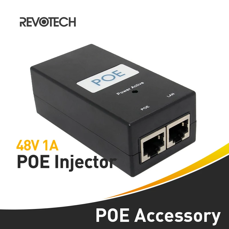 

Desktop POE Injector 10/100Mbps Power Supply Input 100V-240V Output 48V 1A