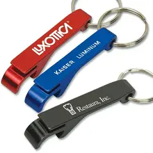 Пакет 50 индивидуальный логотип промо-код брелок открывалка для бутылок металлические Алюминий бутылка& Консервный нож брелок компания подарок