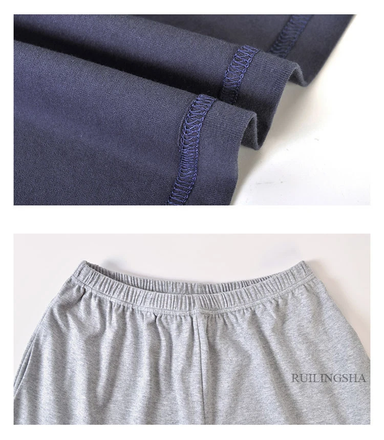 Мужские летние новые хлопковые корейские пижамы Повседневный пуловер с короткими рукавами шорты тонкие мужские Пижамные наборы из двух предметов пижамы мужские пижамы