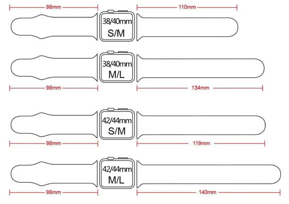 Серия 1/2/3/4/5 спортивный силиконовый ремешок для наручных часов Apple Watch 38 мм/42 мм 40 мм 44 мм резиновый браслет для наручных часов iwatch, браслет