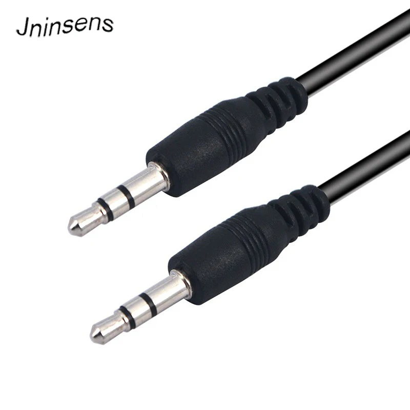 High Quality Audio Cable 3.5MM Jack Male To Male Black Headphone Auxiliary Cord Stereo Audio