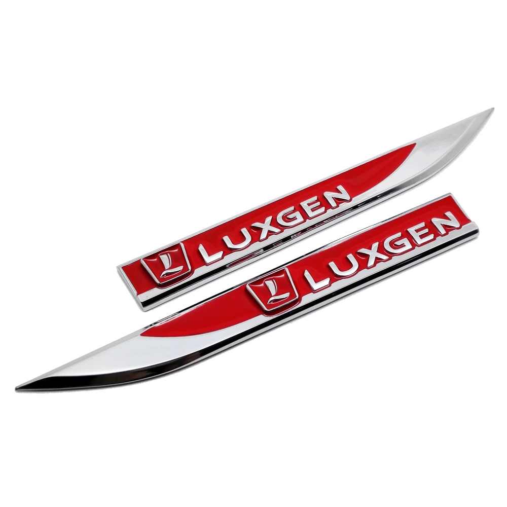 

Metal Sticker for Luxgen U6 U7 S5 3 5 7 SUV Master CEO MPV Car Fender Decal Auto Accessories Emblem Badge Automobile Styling