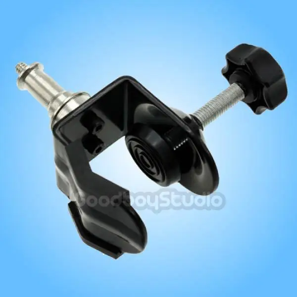 Studio Heavy Duty C Clamp U Clamp Type Bracket with Stand 1/4" Screw