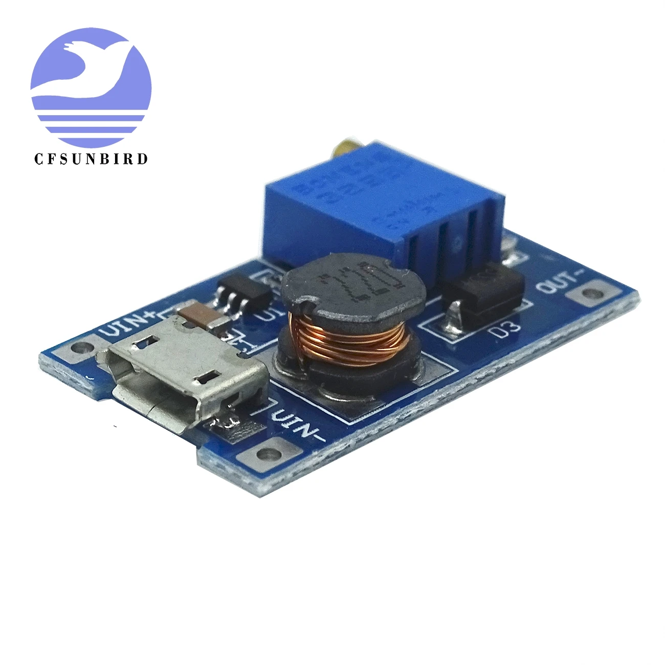 Регулируемый Модуль Boost 2 А Повышающий а с MICRO USB в 24 В до 5 9 12 28 MT3608 LM2577|step up|5v to 12vmodule