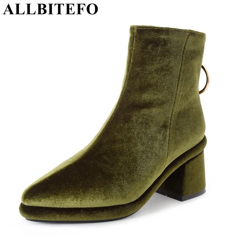 

ALLBITEFO brand fashion sexy High quality platform women boots Autumn Winter high heel motorcycle boots ankle boots for woman
