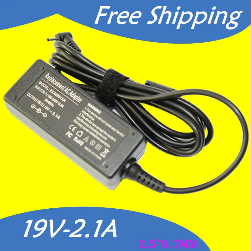 

19V 2.1A 40W 2.5*0.7MM Replacement For ASUS eee pc 1001ha Netbook Laptop AC Charger Power Adapter Input 100-240V free shipping