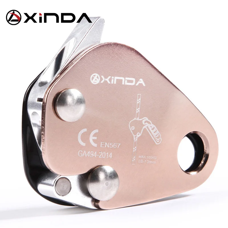 Goede XINDA Professionele Outdoor klimmen Mountaining Zelfsluitende Auto vergrendeling karabiners Anti Vallen Beschermende Greep Touw Gear