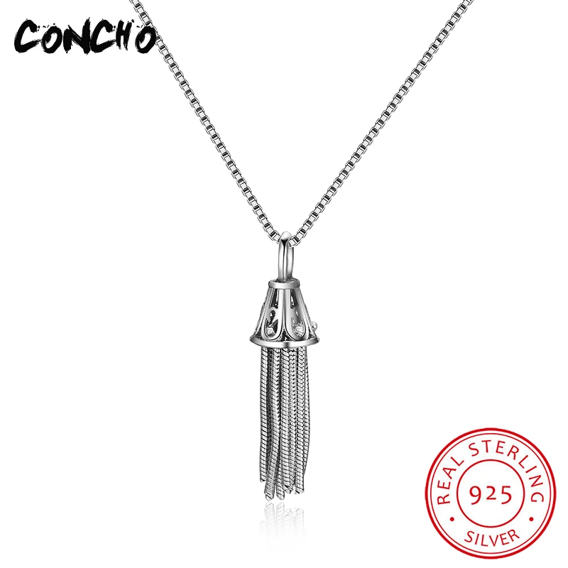 

2018 Special Offer New Pendant Necklaces Link Chain Party Colares Concho Jewelry 925 Sterling Geometry Necklace For Women