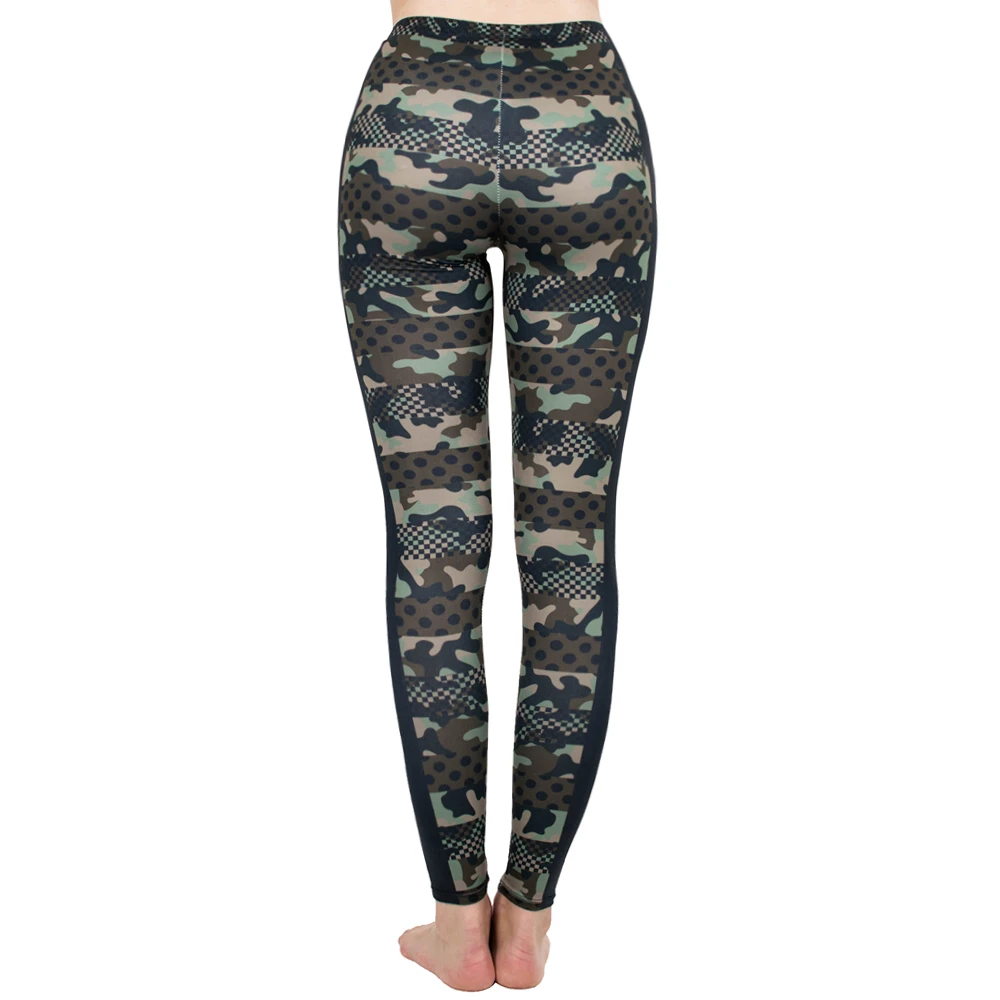 الماركات النساء أزياء يغطي الرجل تقليد التمويه الطباعة leggins ضئيلة فاسق طماق سراويل رياضية
