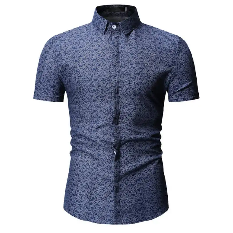 Новые летние мужские рубашки с коротким рукавом slim Fit Camisa Masculina Повседневное мужские рубашки Социальное модные Chemise homme M-3XL