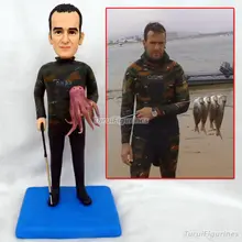 Diver Статуэтка Спорт ручной работы изготовленный на заказ пирог на день рождения или свадьбу Топпер домашний Декор украшение сделать меньше себя подарок идея