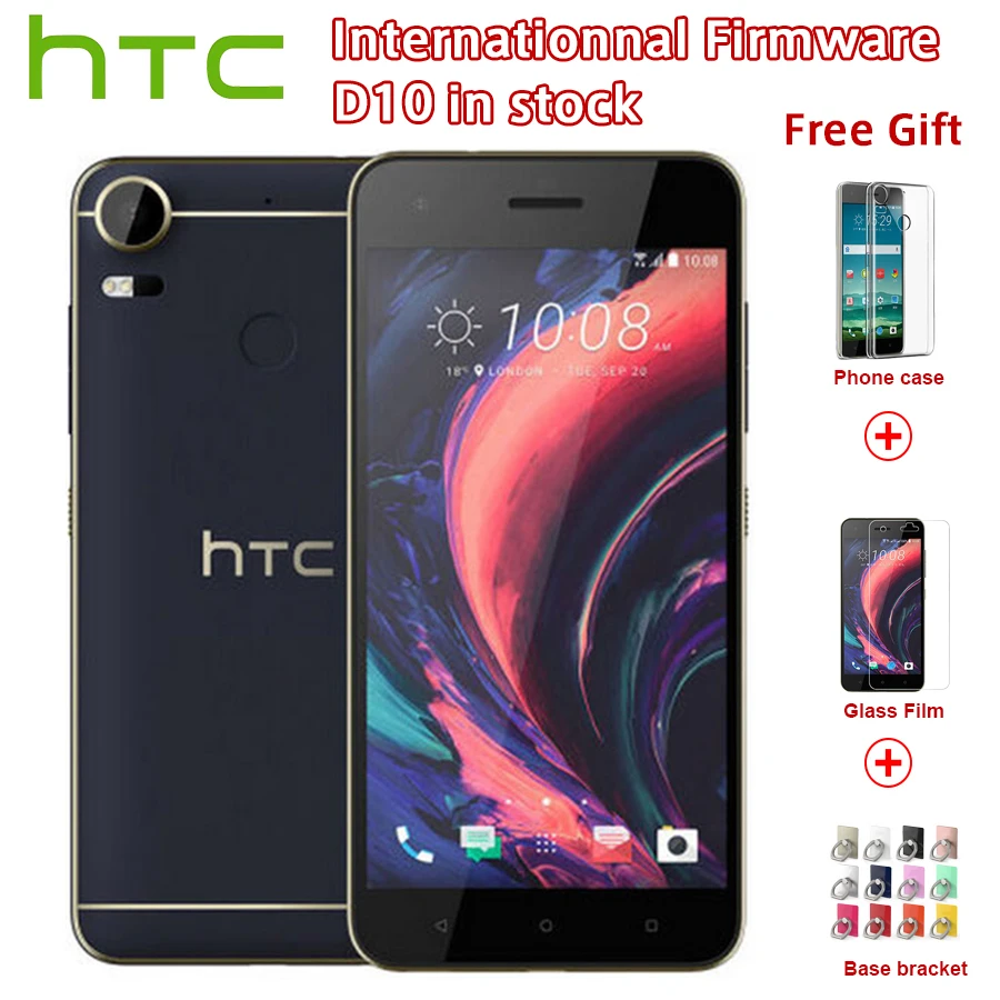 

Original New HTC Desire 10 Pro 4GB RAM 64GB ROM 4G LTE Mobile Phone 5.5 inch Octa Core Dual SIM 20MP 3000mAh Android Smartphone