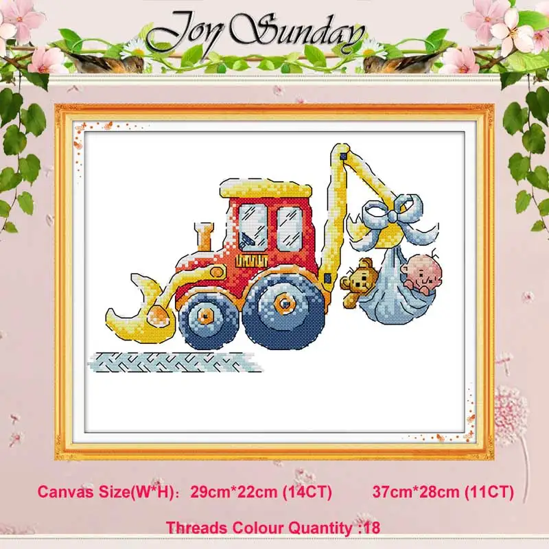 

Birth certificate counted 11CT 14CT Cross Stitch Set Wholesale DIY DMC Cross-stitch Kit Embroidery Needlework Home Decor