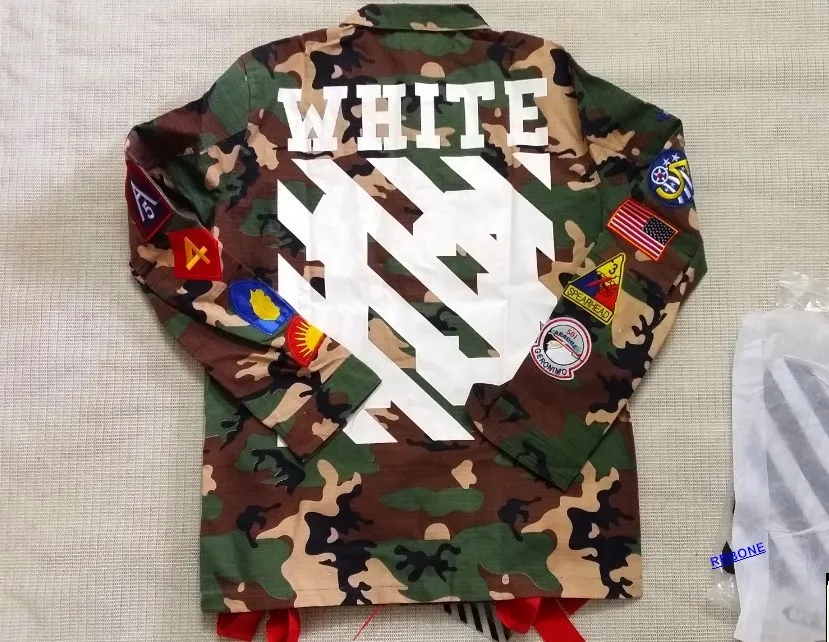 Chris Brown Camouflage Billionaire Varsity Jacket Chris Brown Off White Virgil Abloh Camo Field Jacket camuflaje chaqueta