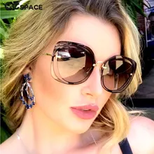 Полый квадратный кошачий глаз солнцезащитные очки для мужчин и женщин Модные Оттенки UV400 Винтажные Очки 47958