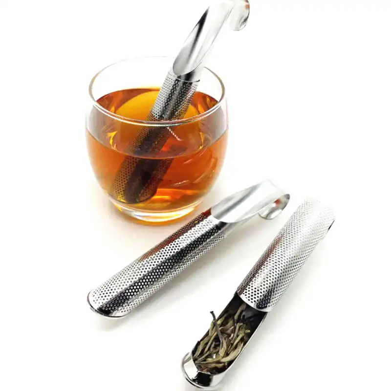 

Tea Strainer Stainless Steel Strainer Infuser Pipe Design Tea Locking Ball Tea Spice Mesh Herbal Ball Cooking Tools Multi Style
