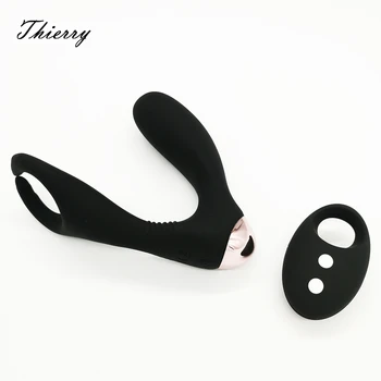 Thierry Vibrating Prostate Massager Men Anal Plug Waterproof heatable dual Motors 10 modes stimulate testis Butt Anus Sex Toys 4