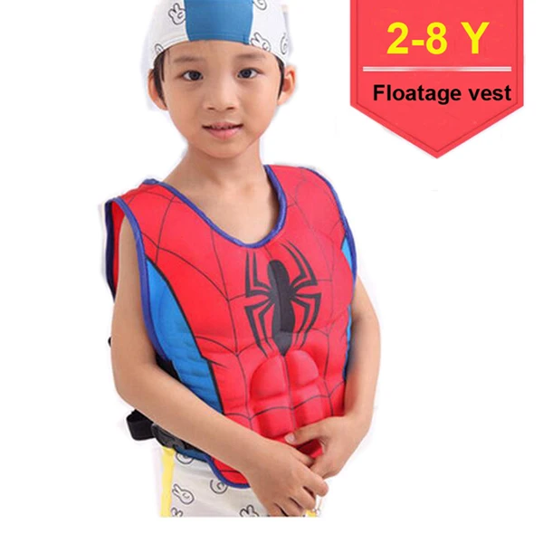 Color C Купальный жилет для детей 2-6 лет, детский спортивный костюм для плавания для мальчиков и девочек, плавучие купальные костюмы, детский спасательный жилет, аксессуары для бассейна - Цвет: Color C