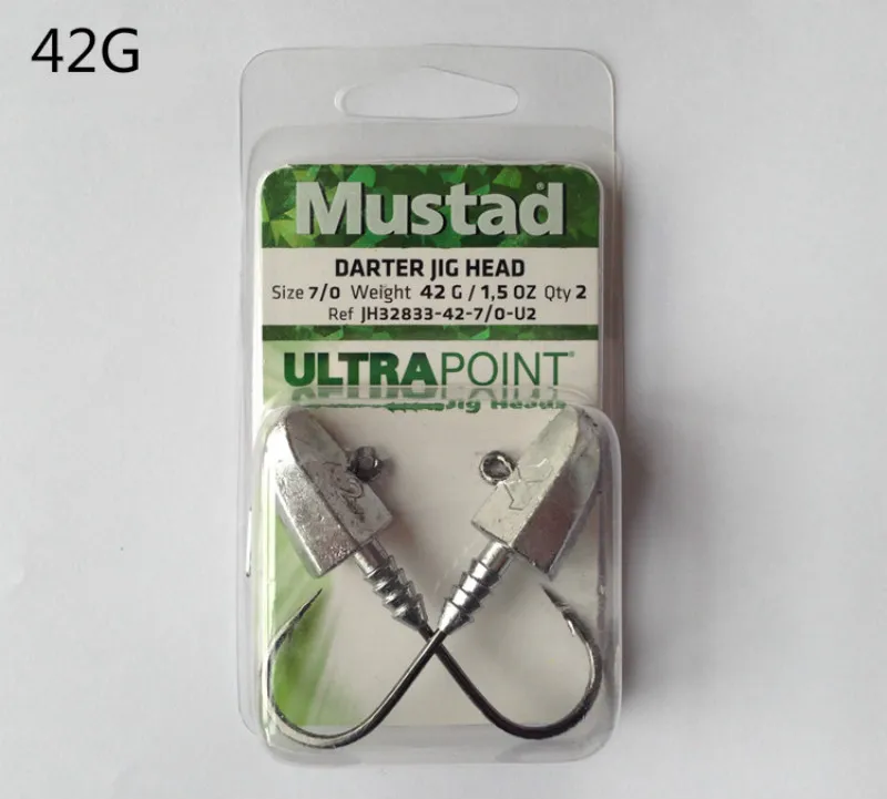 5 упаковок mustad Рыбалка крючок колючий крючок приманки из свинца голова олова крючок 3 г 5 г 7 г 21 г 28 г 42 г джиг большая рыба приманка рыболовный аксессуар