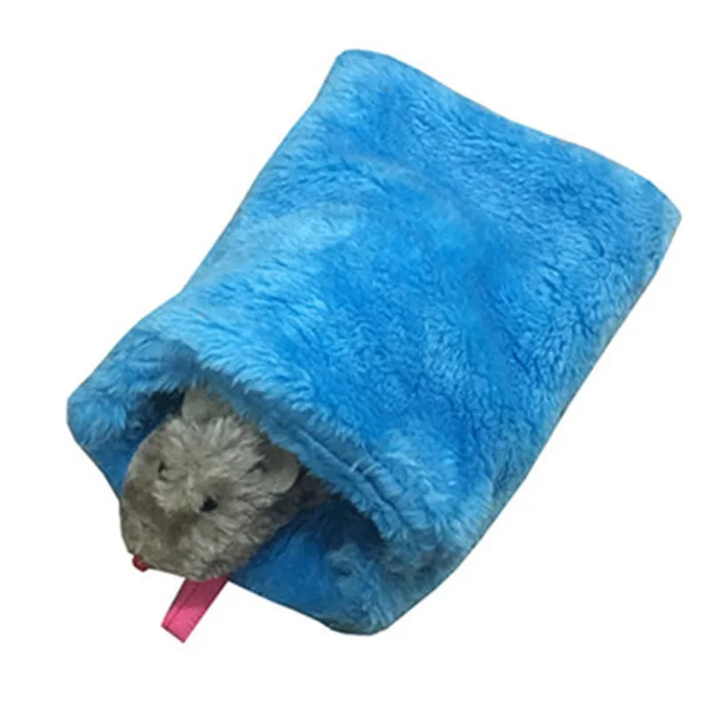 Cute Hanging Cage Bed For Hamster Ferret Rabbit Animals Small Velvet Soft Sponge Hammock Sleep Nest House #F#40NV14 (9)