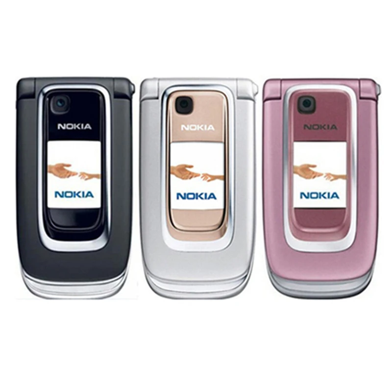 Nokia 6131 Refurbished  Mobile Phone Pink 2G GSM Flip Phone & English Arabic Hebrew Russian Keyboard Original Unlocked iphone 12 refurbished