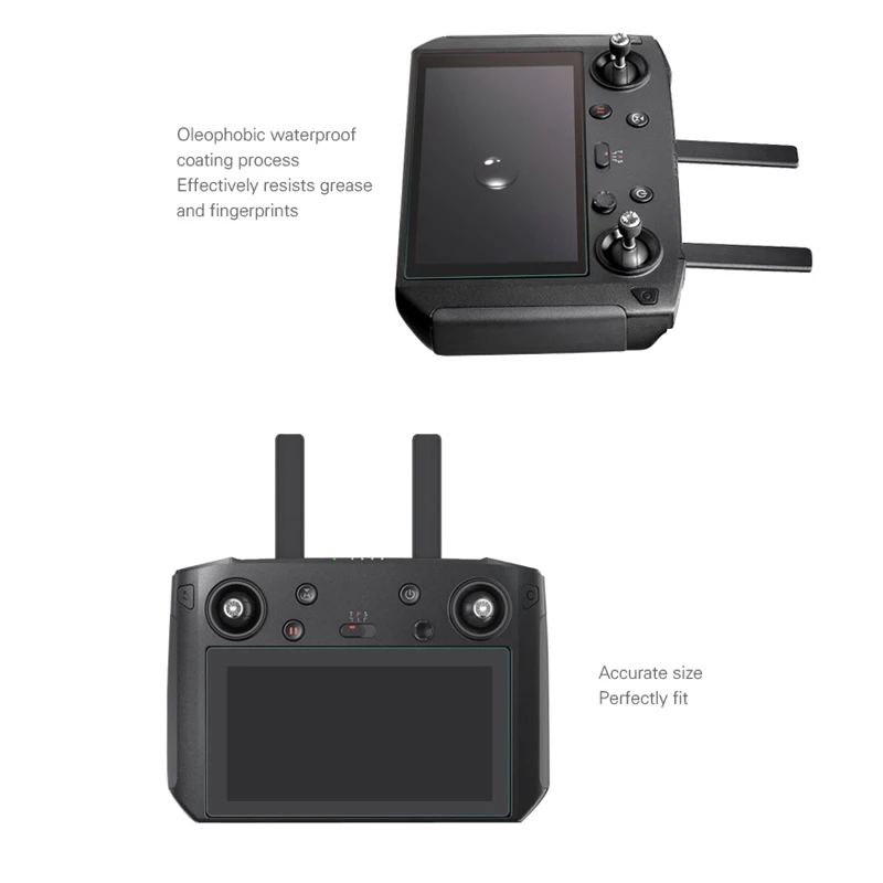 2 pcs mavic 2 with screen remote control monitor tempered glass film HD Protective film for dji mavic 2 drone Transmitter   1 (11)
