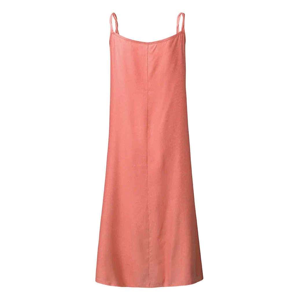 MAXIORILL женское летнее макси платье без рукавов на бретельках с v-образным вырезом, одноцветное длинное обтягивающее пляжное платье,#3