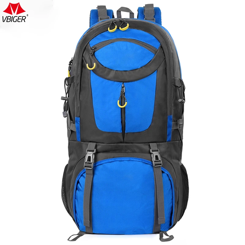 

Vbiger 60L Men's Backpack Waterproof Large capacity Backpacking Pack High Quality Daypack for Mountaineering Traveling Unisex