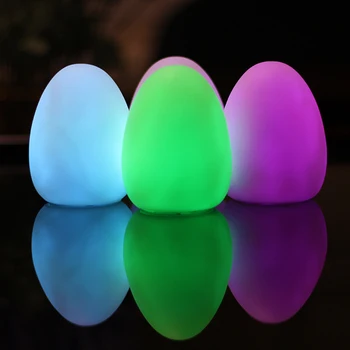 

Silicone Touch Sensor LED Night Light For Children Baby Kids 7 Colors 2 modes Egg LED USB LED Night Lamp