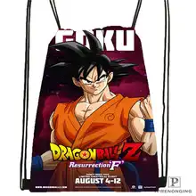 Custom Dragon-Ball-Z-Super- Drawstring Backpack Bag Cute Daypack Kids Satchel (Black Back) 31x40cm#2018611-2(16)