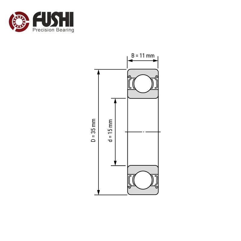 6202ZZ подшипник 15*35*11 мм ABEC-3(4 шт.) для ручной пилы глубокий паз 6202 Z zz, шариковые подшипники 6202Z