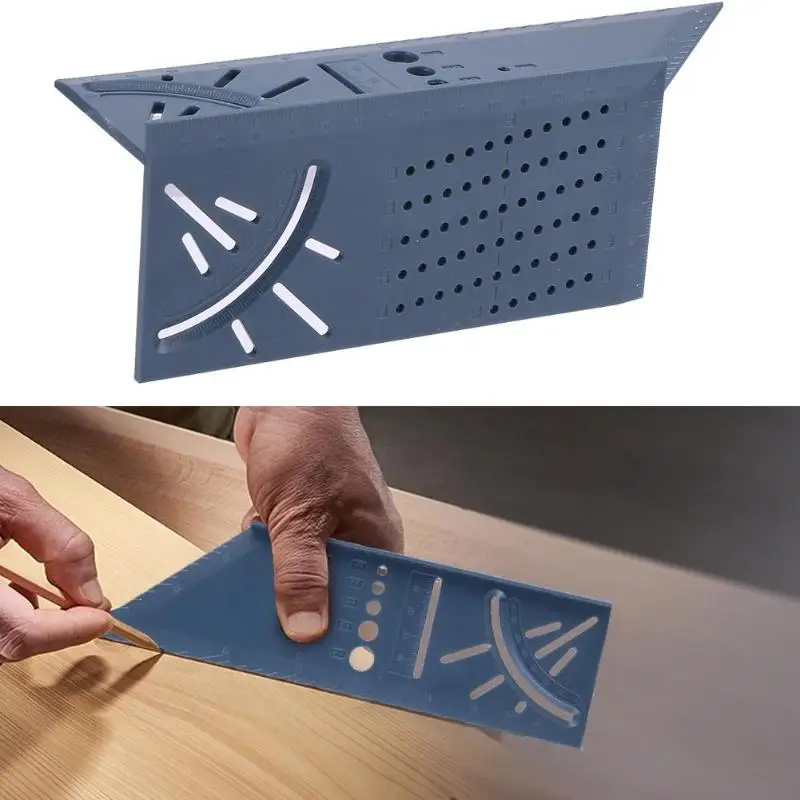

Woodworking Scribe Mark Line Gauge T-Type Ruler Square Layout Miter 90 Degree Gauge Measuring Gauging Carpenter Tools