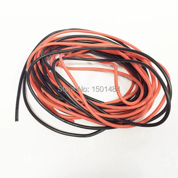 18 AWG Калибр силиконовый провод гибкий многожильный медный кабель для RC 1 м черный
